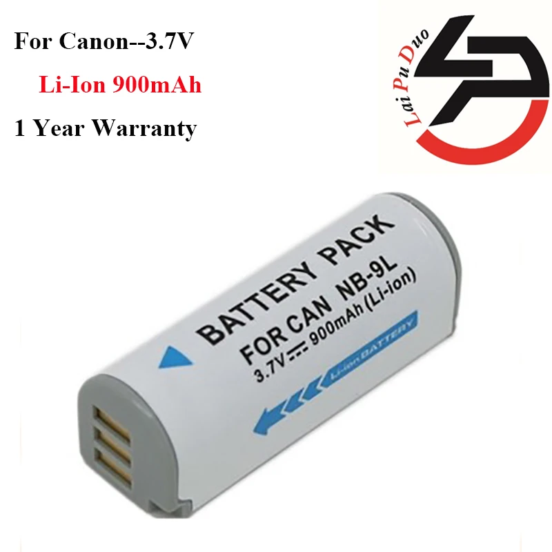 Высококачественная сменная батарея для фотоаппарата на 900 мАч Canon NB 9L SD4500IS 1000HS S90