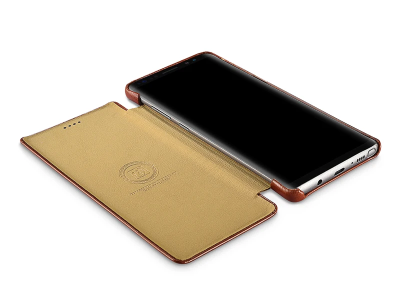 For Samsung Galaxy Note8 Genuine Leather Flip Case Protective Case Cowhide Leather Business Smart Phone Cover for Samsung note8