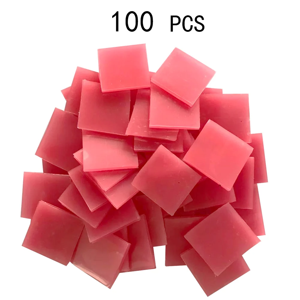 100pcs DIY клеевая глина инструмент алмазные аксессуары для рисования 2*2 см nouveaute точка торчащие круглые квадратные сверла коробка для хранения ручек этикетки бумаги - Цвет: 100pcs