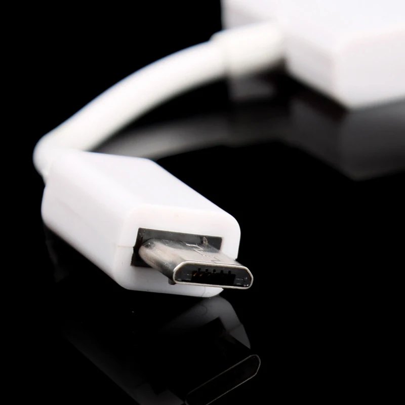 Горячий двойной микро USB хост OTG концентратор адаптер кабель для Samsung Galaxy S3 S4 Google