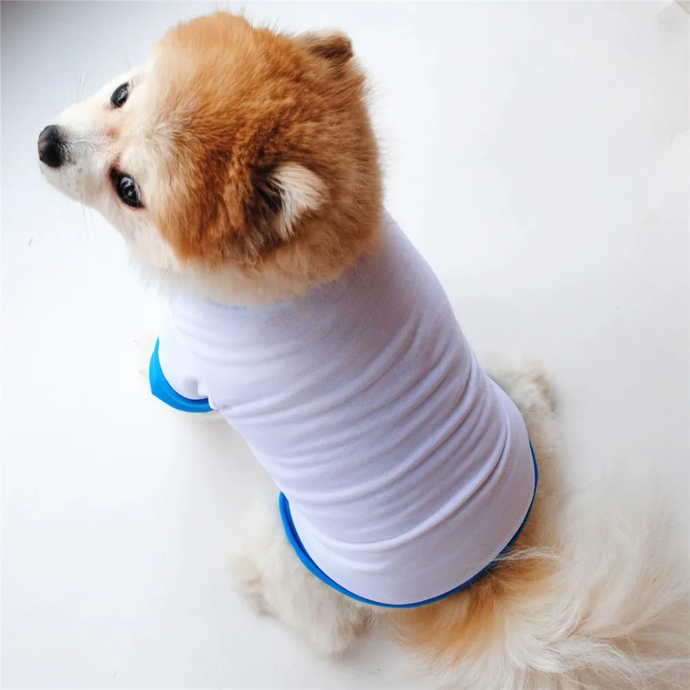 Пустая Собачья Рубашка футболка для собак однотонные рубашки Pechera Para Perro Dog