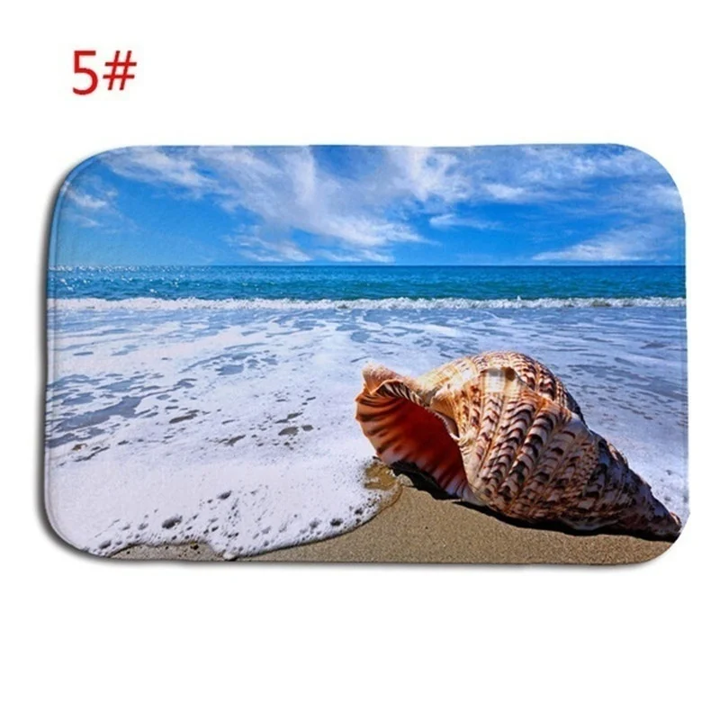 Fashion Sea Beach Style Door Mat Carpets Kitchen Bathroom Rugs House Floor Entrance Area Blankets Home Decoration | Дом и сад