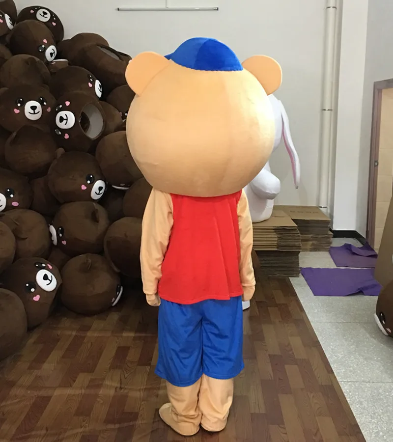 Костюмы для косплея костюм медведя-талисмана мультяшный персонаж взрослых