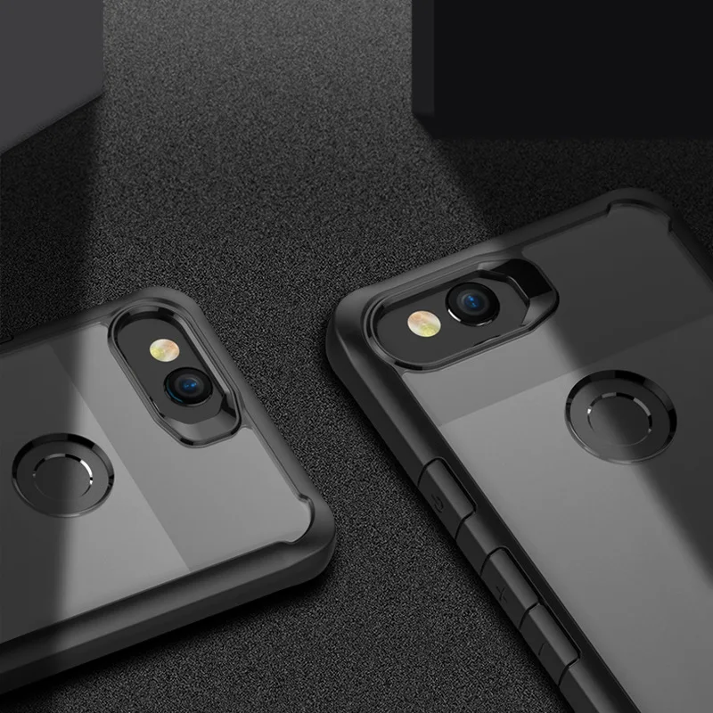 Для google pixel 2 xl чехол роскошные прозрачный PC + TPU Защитный для телефон оболочки