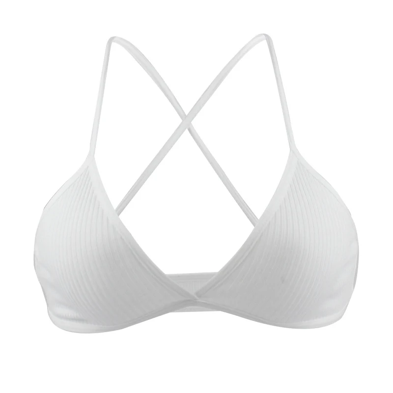 White Bralette De Monarchia, сексуальное нижнее белье, набор, хлопок, тонкая резьба, комплект нижнего белья пуш-ап, красота, сзади, женский бюстгальтер, трусики, набор, комфортное нижнее белье - Цвет: White Bralette