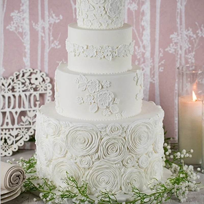 Силиконовая форма для украшения тортов с 3d розами помадка инструменты