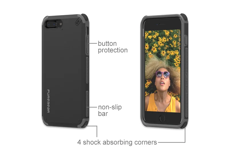 Puregear оригинальный DualTech анти амортизирующий чехол двойная оболочка слоя для iPhone