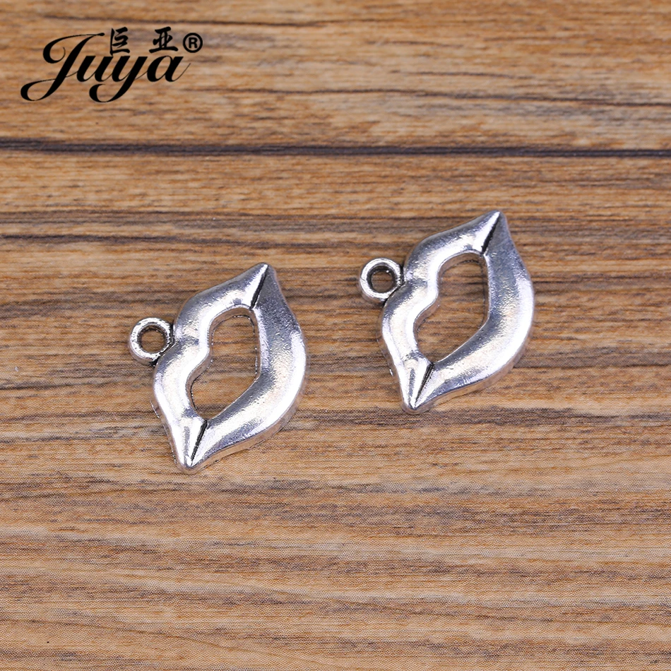 JUYA высокое качество рот Форма Подвески ремесла для браслета ожерелье DIY 17.5x2 2/14x17