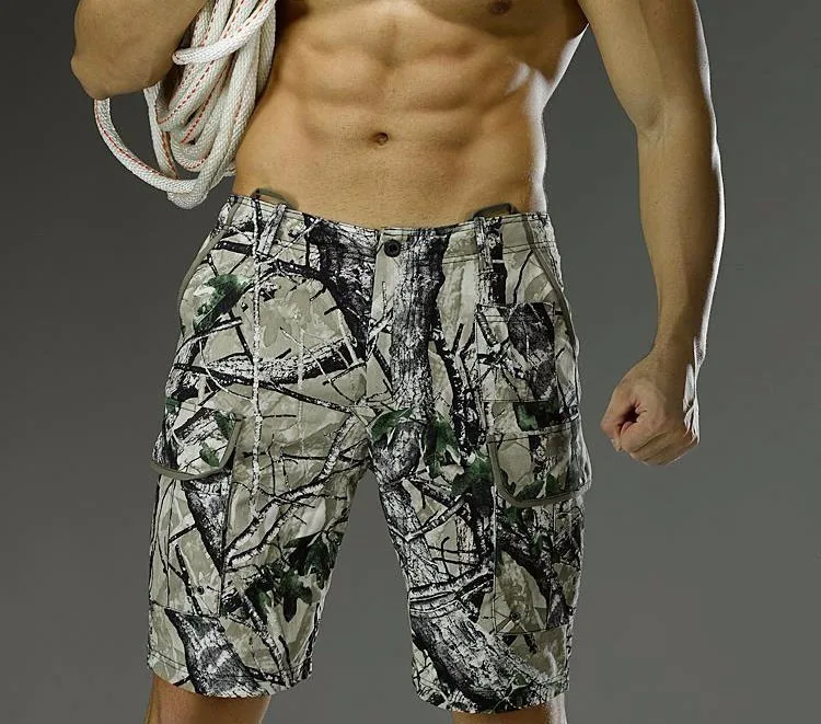 Тактические летние камуфляжные шорты для мужчин, для улицы, новые, Bionic Camo, короткие, дышащие, мягкие, крутые шорты, спортивные, тренировочные, приключения - Цвет: Alpine Terrain