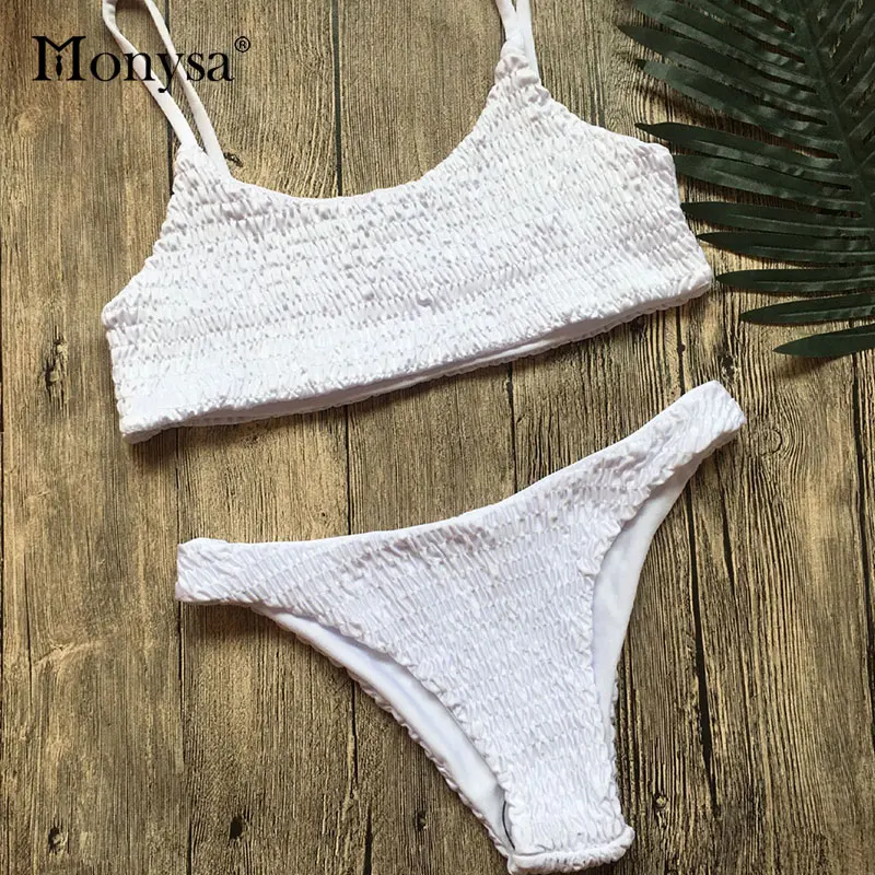 Monysa Новый пуш ап комплект бикини купальный костюм для женщин 2018 лето с низкой