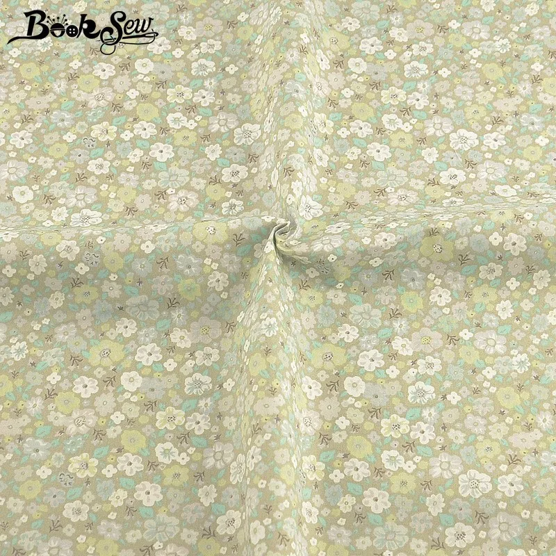 Booksew 100% хлопок саржевая ткань с цветами стеганые одеяла домашнее постельное