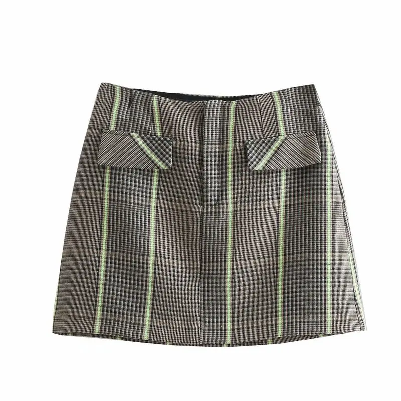 Модная женская BB35 9041 мини юбка средней длины в европейском и американском