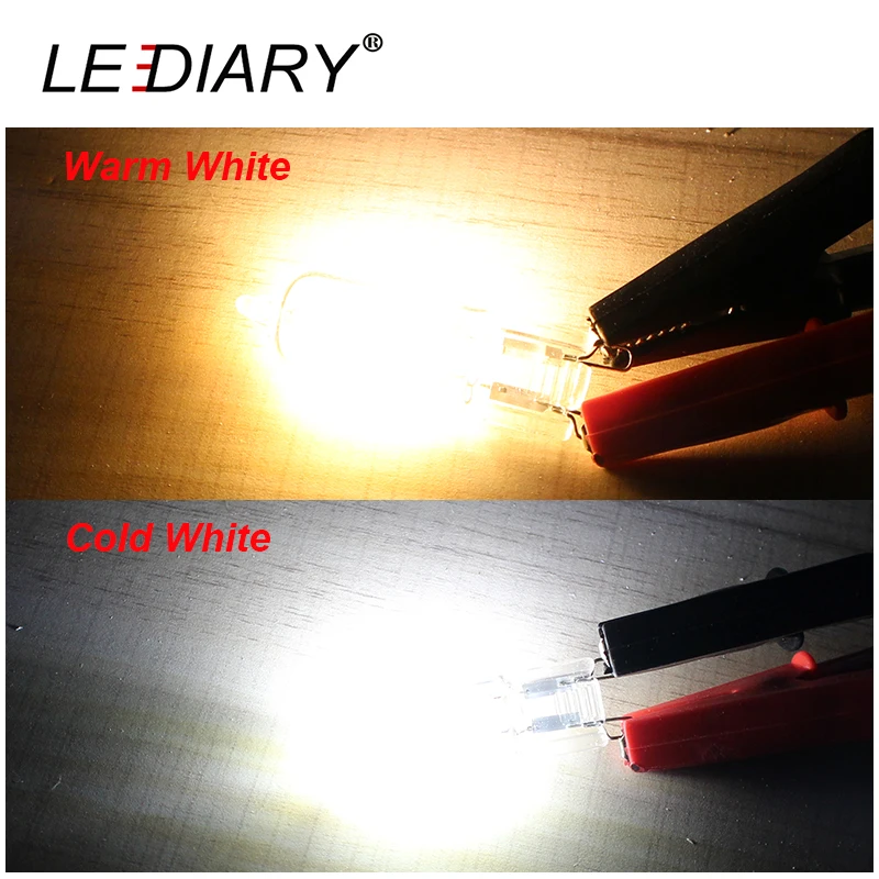 Светодиодные лампы LEDIARY 10 шт./лот COB G9 для люстры внутреннее освещение 220 240 в 2 вт