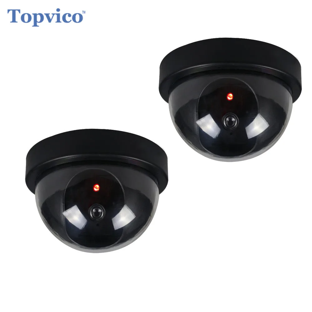 Topvico 2 шт. имитация поддельная камера аа батарея для вспышки мигание LED домашняя
