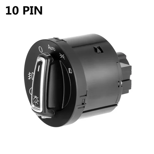 10 pin Светильник на голову, переключатель, светильник, модуль датчика, обновленный автоматический переключатель фар для VW Golf Jetta MK5 6 Tiguan Polo камера Bora Touran Passat - Цвет: 10 pin