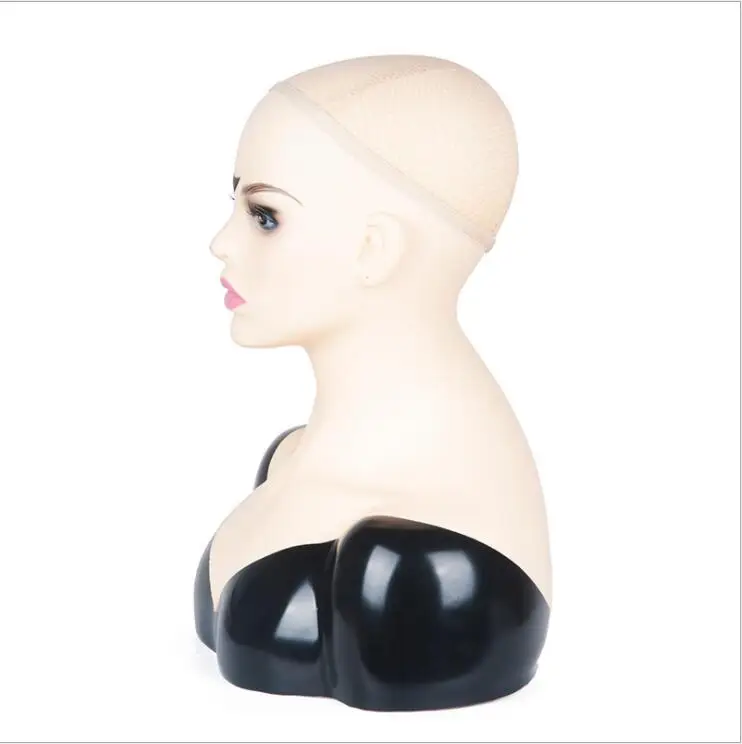 52cm Realistic Bald Head Bust Sale For Hair Wig Jewelry Hat Earrings Scarf Display Maniqui Dolls Head Wig Holder Head Mannequin enlarge