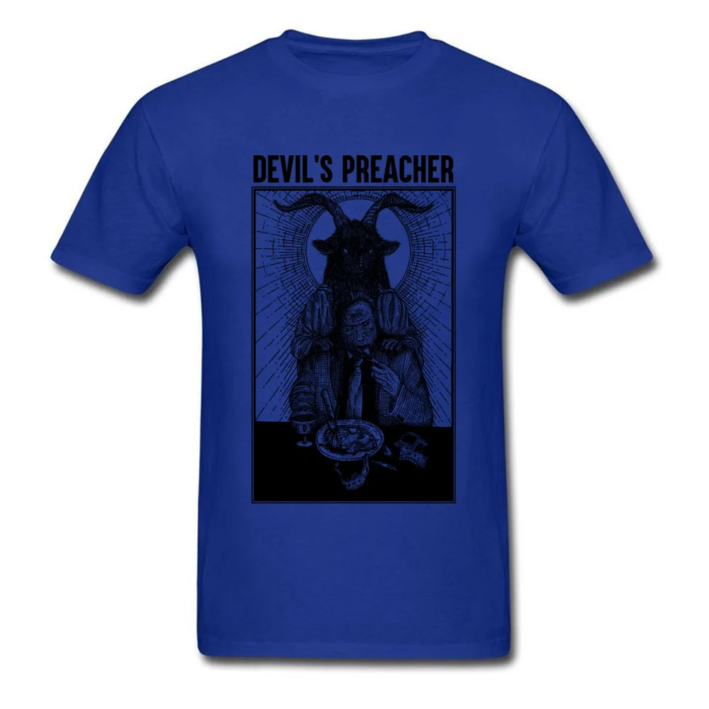 Devils Preache топы футболки мужские белая футболка с принтом черепа одежда модная