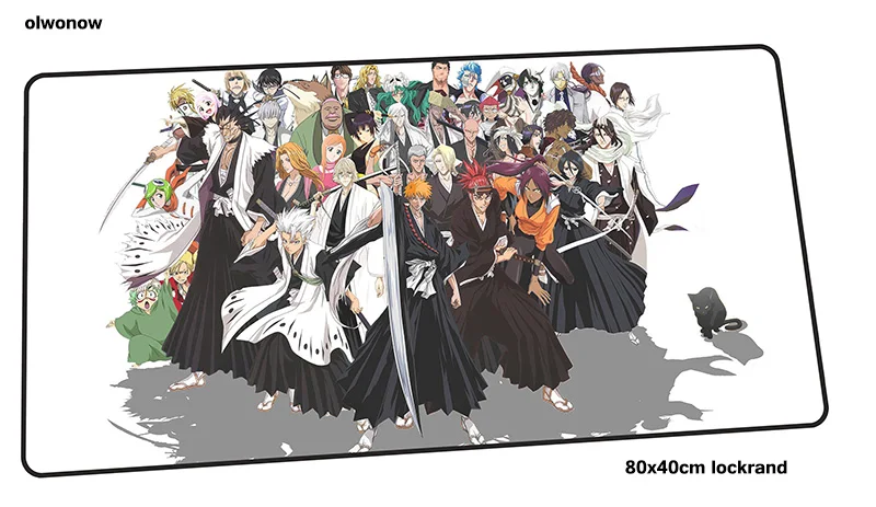 Size 800x400x2mm BLEACH Коврик для мыши 80x40 см эстетические коврики для мыши лучший игровой коврик для мыши геймер Инди поп персонализированные коврики для мыши Клавиатура ПК коврик - Цвет: Size 800x400x2mm