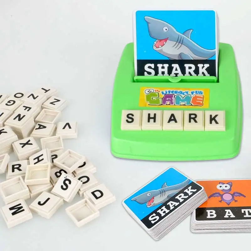 Детские Обучающие английские слова головоломка орфографическая игра фото флэш