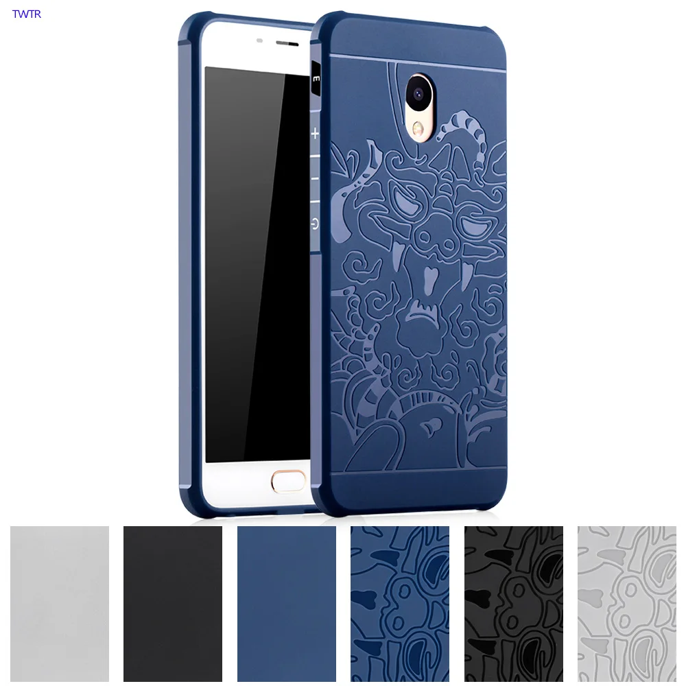 Чехол из мягкого ТПУ для Meizu M3E A680H A680M A680Q 3D рельефный чехол на заднюю панель