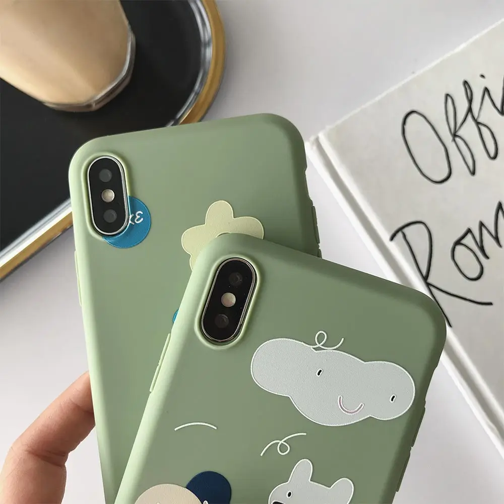 KISSCASE Chic Pattern Silicone Phone Case For iPhone XR X XS MAX Soft TPU 7 8 6S Plus Ultra Thin Accessorie |