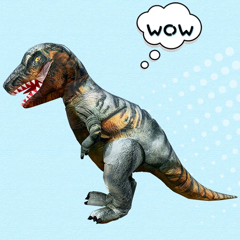 Раптор динозавр взрослые костюмы для косплея T REX надувная одежда ездовые игрушки