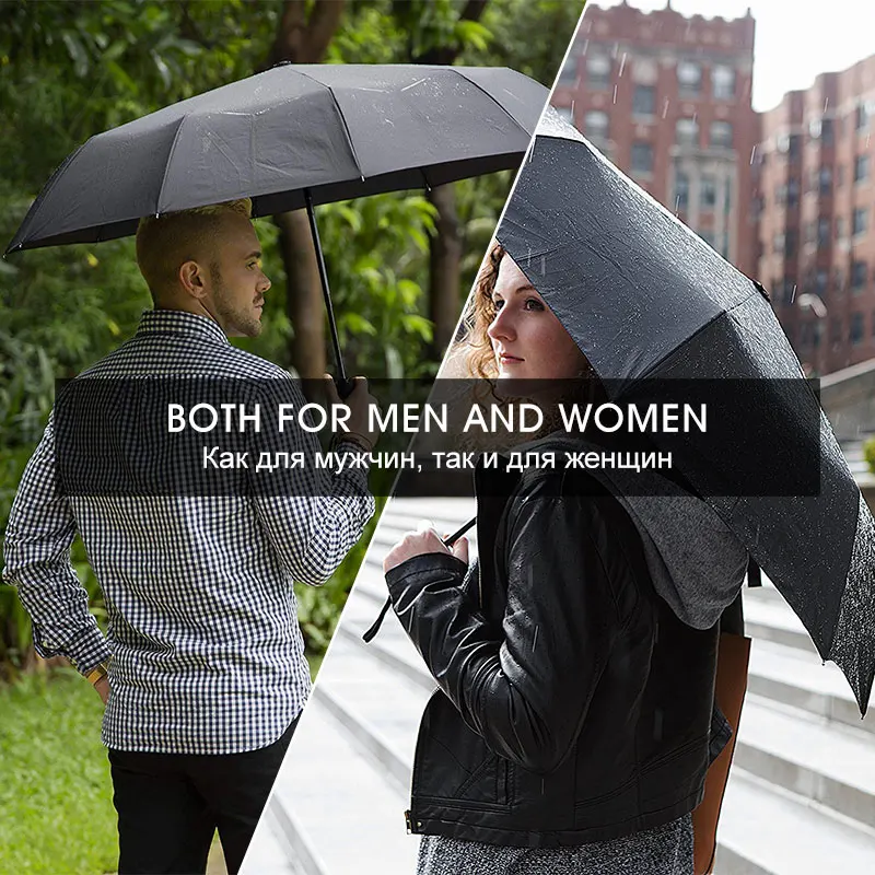 

Women Wind Resistant Folding Automatic Umbrella Rain Women Sun Umbrella Big Windproof Umbrellas For Men Travel 10K Parasol