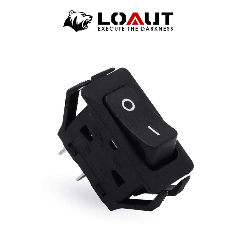 LOAUT 2019 High Qulaity Waterproof 2Pin 10mmx15mm Universal Single Control Switch On Off Rocker Switches with Wire 12A 125V 250V |
