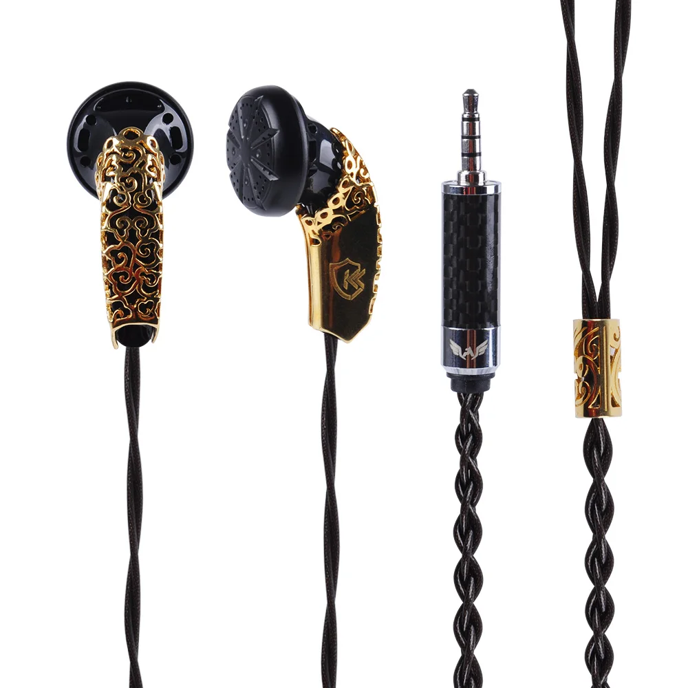 Наушники вкладыши AK 2018 K's LHF Hi Fi с плоской головкой и покрытием из