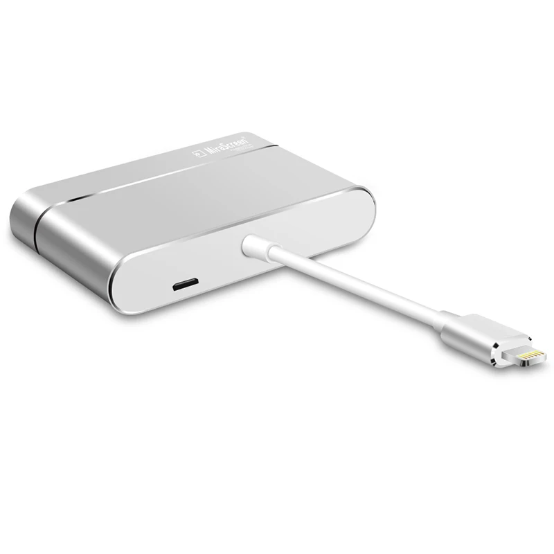 Mirascreen Lightning-HDMI цифровой av-адаптер кабель для iPhone iPad-tv 1080 P преобразователь ТВЧ-сигналов для iPhone X 8 7 6
