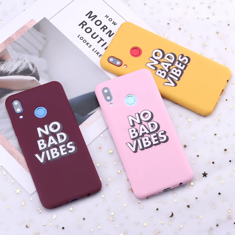 Силиконовый чехол для телефона Xiaomi Mi Redmi Note 5 6 7 8 9 lite Pro Plus No Bad Vibes Party Girl Candy|Бамперы|
