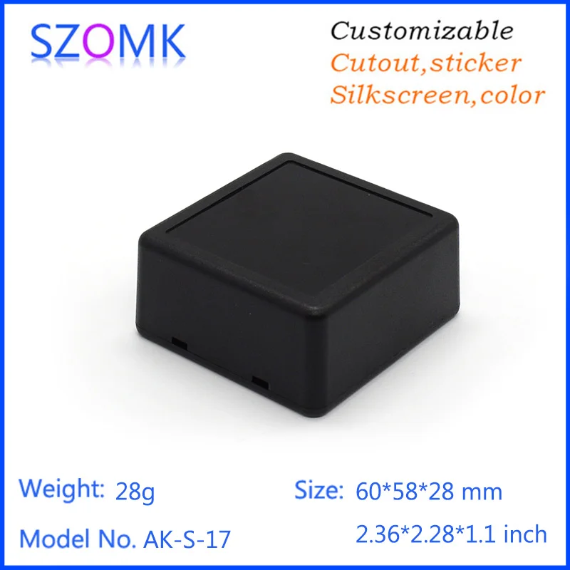 (1 шт.) 60*58*28 мм szomk project box пластиковый ящик для электронных инструментов diy