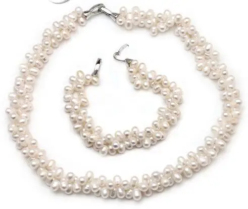 Selling Jewelry&gt&gt&gtPearl Jewelry Set Multilayer Necklace Bracelet for Women Double Natural Freshwater Pearl Sets Choker | Украшения и