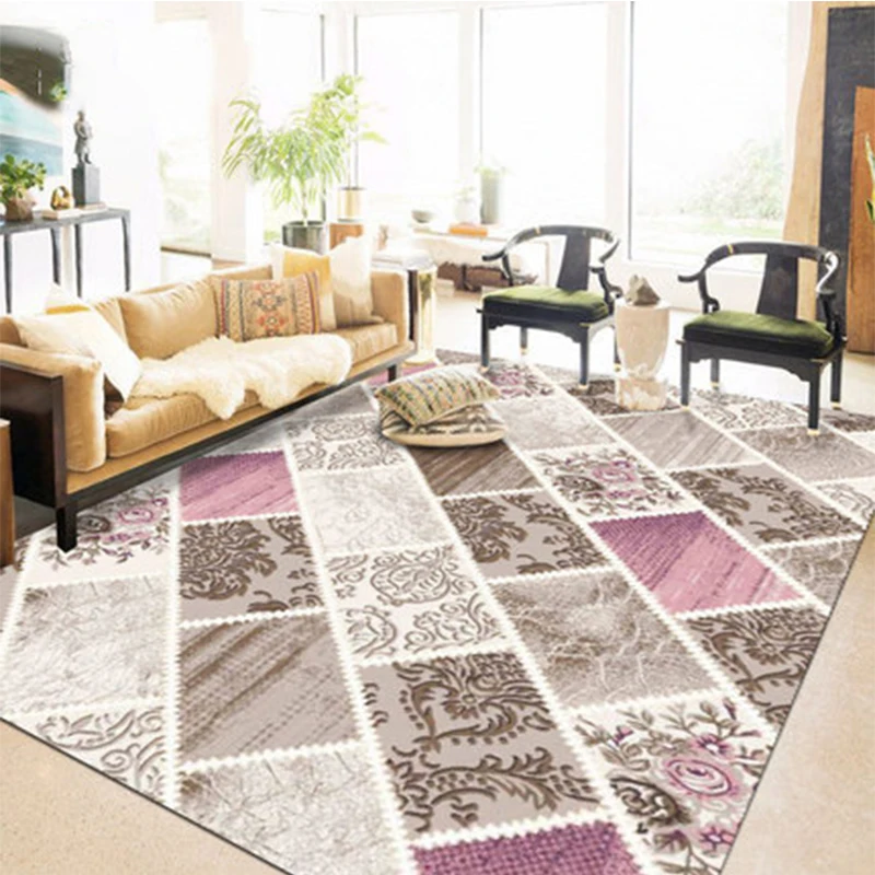 

200x290CM Large Flowers Floor Carpet Rugs Red Non-Slip Sofa Table Bedside Mats Living Room Bedroom Decoration Textiles Gifts