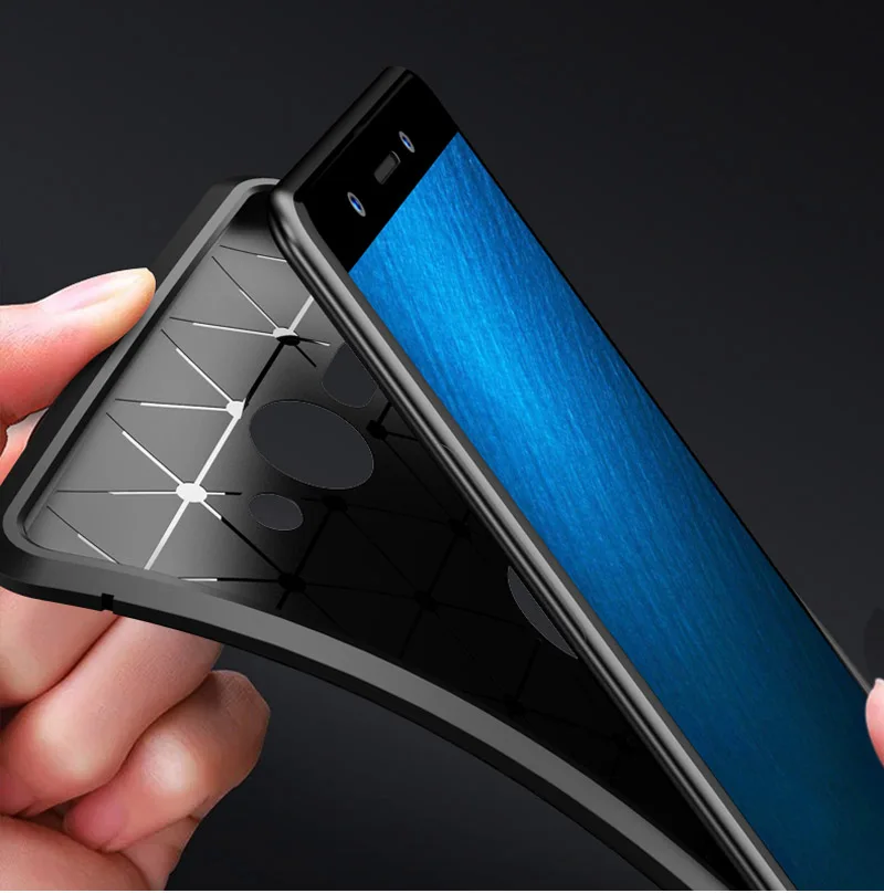Компактный бампер из углеродного волокна для Sony Xperia XZ2 чехол H8324 H8314 Мягкий