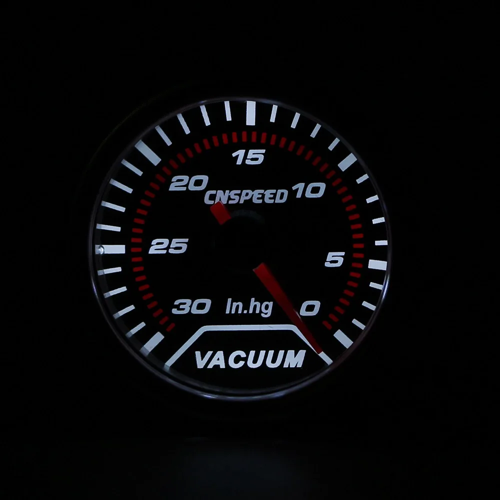 CNSPEED 2 &quot(52 мм) Автомобильный дымовой объектив Вакуумный датчик 30 ~ 0 дюймов Hg