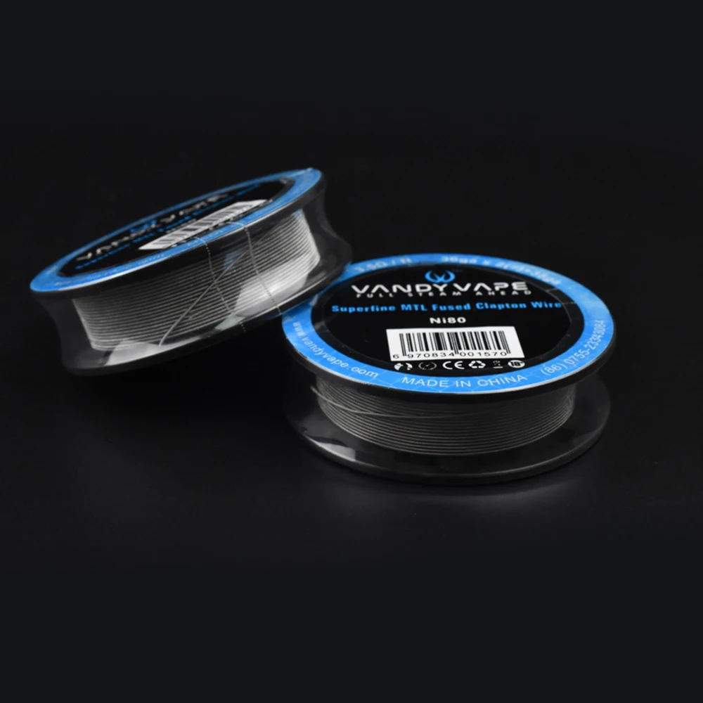 Оригинальный атомайзер для электронной сигареты Vandy vape Superfine MTL Fused Clapton SS316L/NI80 Wire