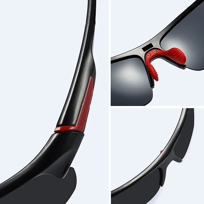 Модные уличные мужские Солнцезащитные очки женские Полуободковые дорожные