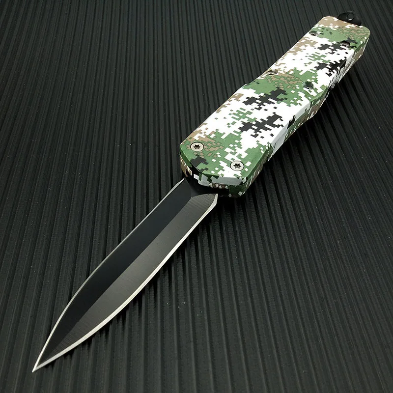 double sharp-03 Тактический нож с фиксированным лезвием, нож для охоты и кемпинга, фруктовый домашний нож s, Amry Green Prime качество - Цвет: double sharp-03