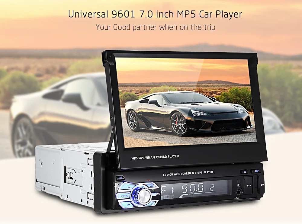 Zeepin автомобильный DVD мультимедийный плеер MP5 1 Din 7 0 дюймов TFT ЖК дисплей экран Bluetooth