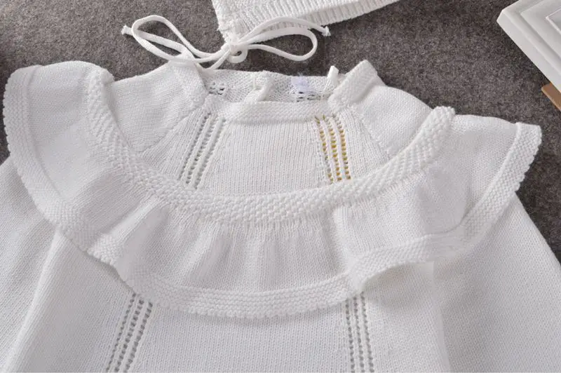 Новое Брендовое осеннее платье-свитер для маленьких девочек + шапочка комплект