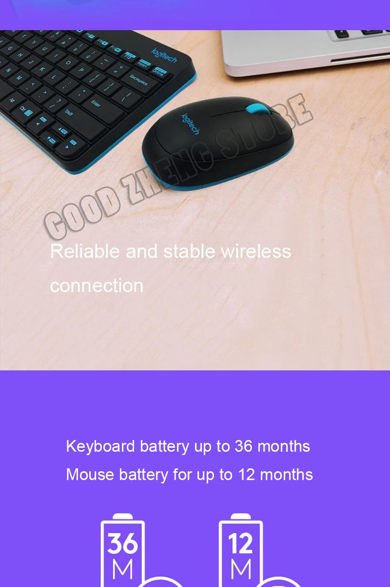 Logitech MK245 Nano клавиатура мышь комбо Эргономика клавиатуры и мыши водонепроницаемый эргономический набор мини