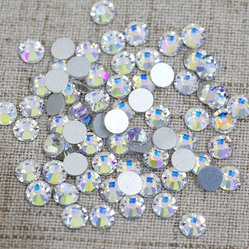 2028 Хрустальное лунное стекло с плоской задней стороной не горячая фиксация