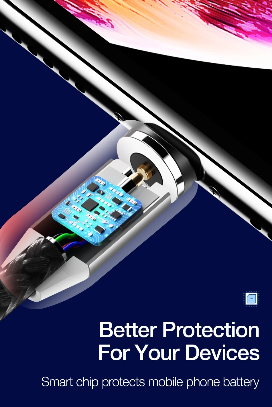 Магнитный кабель RAXFLY Micro usb type C кабель для iPhone 11 Pro Max Xiaomi Redmi провод для быстрого заряда 1 м светодиодный магнитный кабель для зарядки