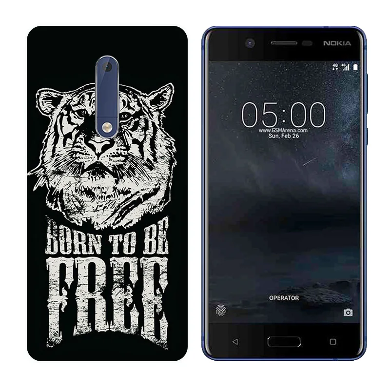 Case for Nokia 5 Back Cover 5.2 Inch Silicone Soft TPU Billow Printing Nokia5 Cases Coque Bag Shell |