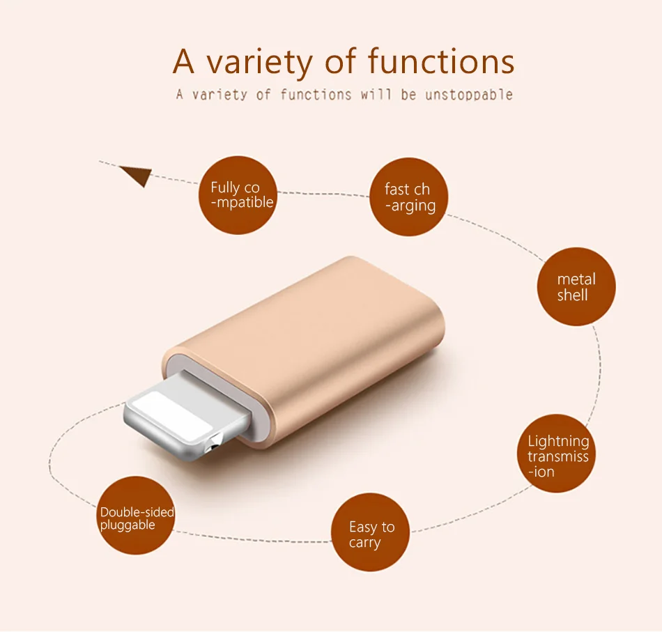 ACCEZZ 5 шт. мини микро USB для освещения для Apple адаптер для iphone X XS XR 6S 7 5S Plus ПК данных зарядки OTG конвертер для ipad