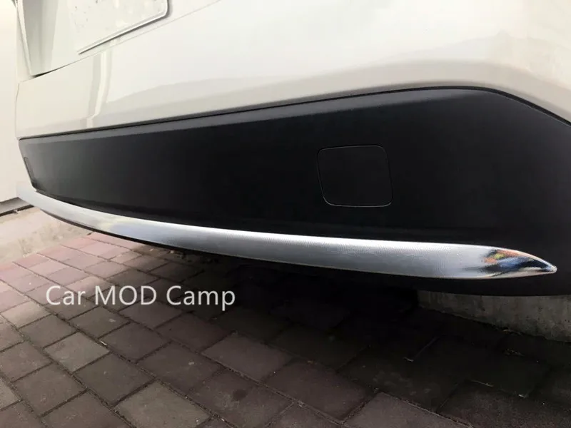 

For Toyota Prius Prime PHV 2017 2018 ABS Chrome Rear Bumper Skid Protector Moulding Cover Trim 1pcs Car Styling Accessories