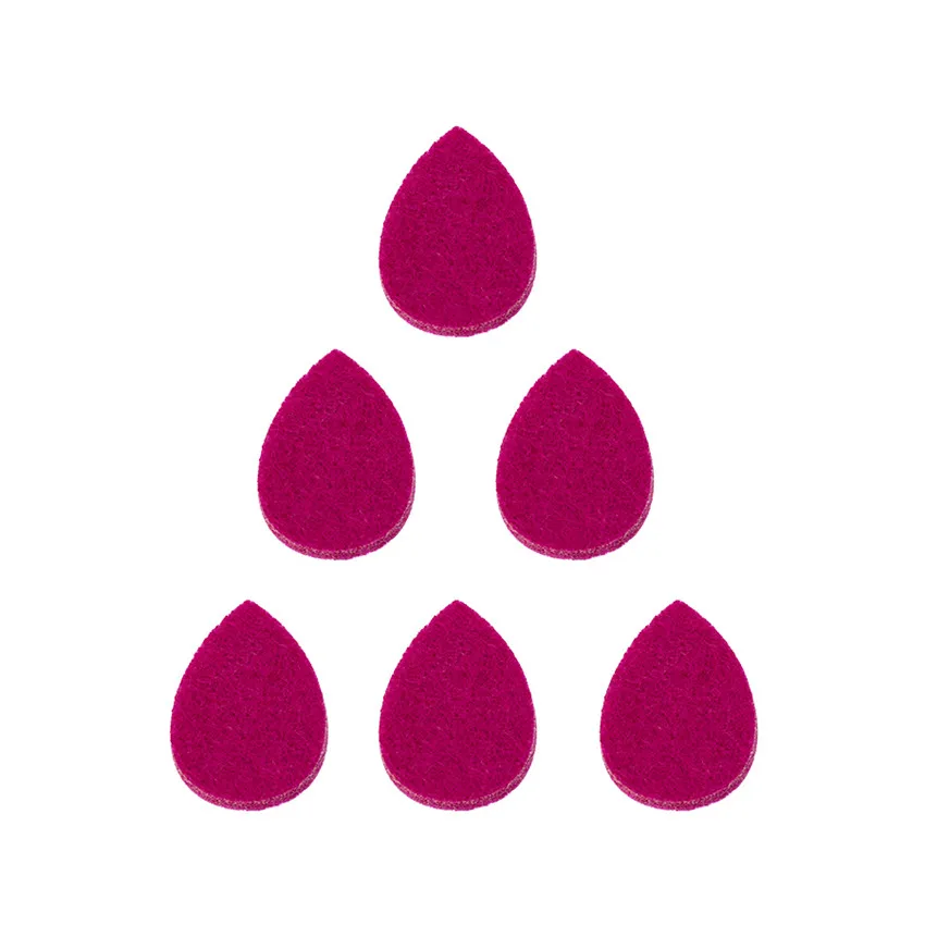 20 шт./лот в форме капли воды Арома войлочные прокладки подходят для эфирного