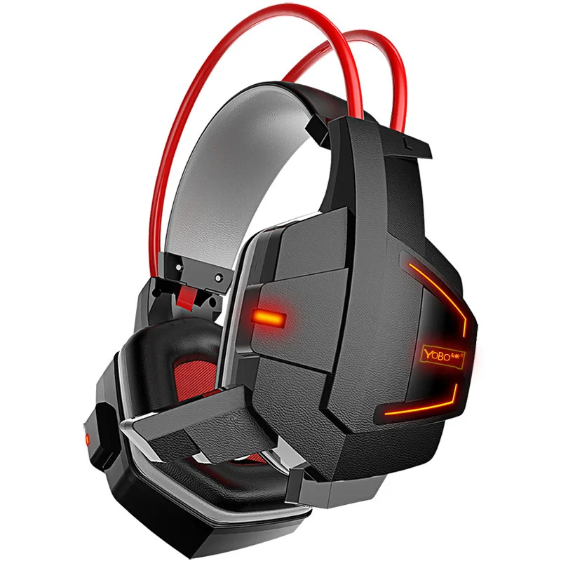 Y036 глубокий бас Over Ear Gaming Headset повязка наушники с легкой Hi Fi стерео игровые