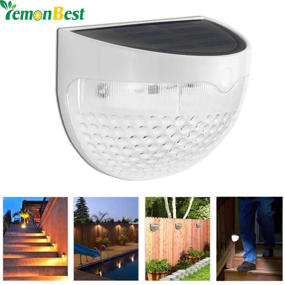 Солнечный свет настенный светильник 6 Сенсор Авто Вкл/Выкл Водонепроницаемый